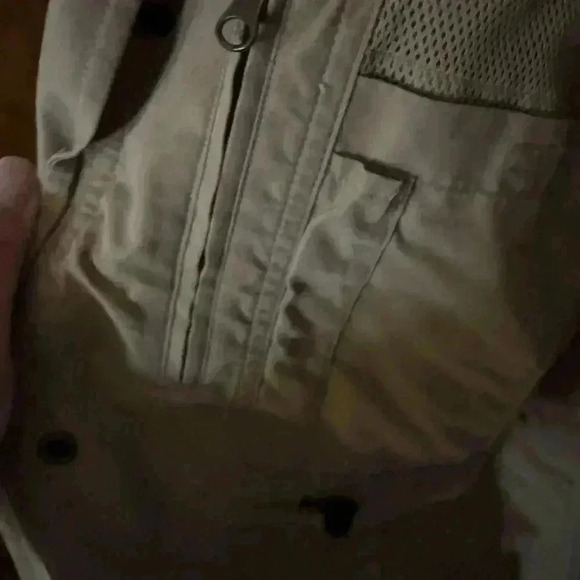 LL Bean Men’s Khaki Field Work Jacket with Hideaway Hood Size L - Picture 5 of 11